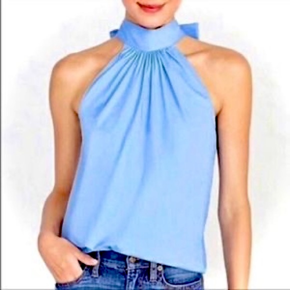 J. Crew Tops - J. Crew Sleeveless, tie neck blouse, size 0